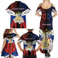Personalized Russia Family Matching Summer Maxi Dress and Hawaiian Shirt Symbol Saint George Slaying The Dragon - Wonder Print Shop