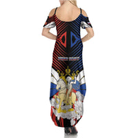 Personalized Russia Family Matching Summer Maxi Dress and Hawaiian Shirt Symbol Saint George Slaying The Dragon - Wonder Print Shop