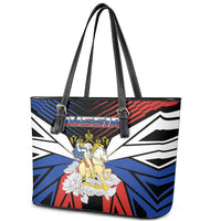 Russia Leather Tote Bag Symbol Saint George Slaying The Dragon - Wonder Print Shop