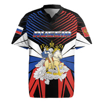 Personalized Russia Rugby Jersey Symbol Saint George Slaying The Dragon - Wonder Print Shop