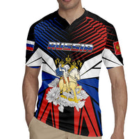 Personalized Russia Rugby Jersey Symbol Saint George Slaying The Dragon - Wonder Print Shop