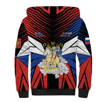 Personalized Russia Sherpa Hoodie Symbol Saint George Slaying The Dragon - Wonder Print Shop