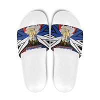 Russia Slide Sandals Symbol Saint George Slaying The Dragon - Wonder Print Shop