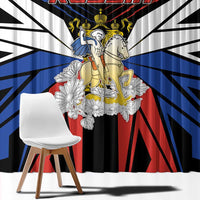 Russia Window Curtain Symbol Saint George Slaying The Dragon - Wonder Print Shop