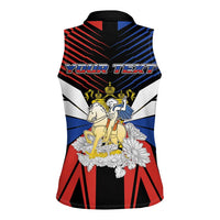 Personalized Russia Women Sleeveless Polo Shirt Symbol Saint George Slaying The Dragon - Wonder Print Shop