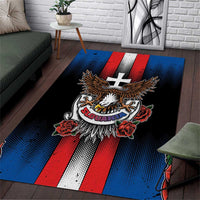 Slovakia Area Rug The Eagle Double Cross Symbol - Wonder Print Shop