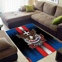 Slovakia Area Rug The Eagle Double Cross Symbol - Wonder Print Shop
