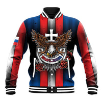 Personalized Slovakia Baseball Jacket The Eagle Double Cross Symbol - Wonder Print Shop