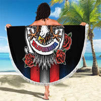 Slovakia Beach Blanket The Eagle Double Cross Symbol - Wonder Print Shop