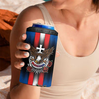 Personalized Slovakia 4 in 1 Can Cooler Tumbler The Eagle Double Cross Symbol - Wonder Print Shop