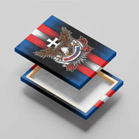 Slovakia Canvas Wall Art The Eagle Double Cross Symbol - Wonder Print Shop