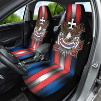 Slovakia Car Seat Cover The Eagle Double Cross Symbol - Wonder Print Shop