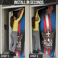 Slovakia Door Cover The Eagle Double Cross Symbol - Wonder Print Shop
