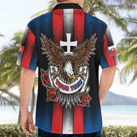 Personalized Slovakia Hawaiian Shirt The Eagle Double Cross Symbol - Wonder Print Shop