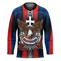 Personalized Slovakia Hockey Jersey The Eagle Double Cross Symbol - Wonder Print Shop