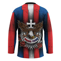 Personalized Slovakia Hockey Jersey The Eagle Double Cross Symbol - Wonder Print Shop