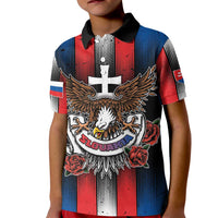 Personalized Slovakia Kid Polo Shirt The Eagle Double Cross Symbol - Wonder Print Shop