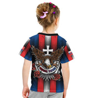 Personalized Slovakia Kid T Shirt The Eagle Double Cross Symbol - Wonder Print Shop
