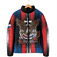 Personalized Slovakia Padded Jacket The Eagle Double Cross Symbol - Wonder Print Shop