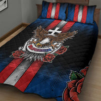 Slovakia Quilt Bed Set The Eagle Double Cross Symbol - Wonder Print Shop