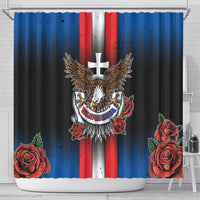 Slovakia Shower Curtain The Eagle Double Cross Symbol - Wonder Print Shop