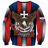 Personalized Slovakia Sweatshirt The Eagle Double Cross Symbol - Wonder Print Shop