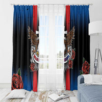 Slovakia Window Curtain The Eagle Double Cross Symbol - Wonder Print Shop