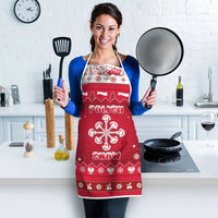 Poland Christmas Apron Pierogi Polish Snow - Wonder Print Shop