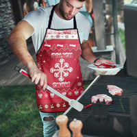 Poland Christmas Apron Pierogi Polish Snow - Wonder Print Shop