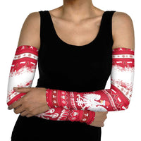 Poland Christmas Arm Sleeves Pierogi Polish Snow - Wonder Print Shop