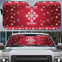 Poland Christmas Auto Sun Shade Pierogi Polish Snow - Wonder Print Shop