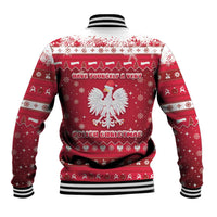 Poland Christmas Baseball Jacket Pierogi Polish Snow - Wonder Print Shop