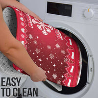 Poland Christmas Bathroom Set Pierogi Polish Snow - Wonder Print Shop