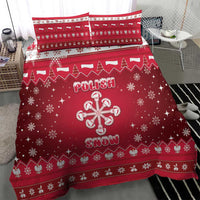 Poland Christmas Bedding Set Pierogi Polish Snow - Wonder Print Shop