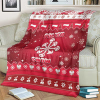Poland Christmas Blanket Pierogi Polish Snow - Wonder Print Shop