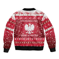 Poland Christmas Bomber Jacket Pierogi Polish Snow - Wonder Print Shop