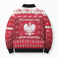 Poland Christmas Bomber Puffer Jacket Pierogi Polish Snow - Wonder Print Shop