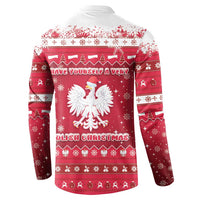 Poland Christmas Button Sweatshirt Pierogi Polish Snow - Wonder Print Shop