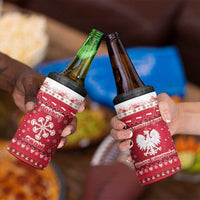 Poland Christmas 4 in 1 Can Cooler Tumbler Pierogi Polish Snow - Wonder Print Shop