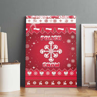 Poland Christmas Canvas Wall Art Pierogi Polish Snow - Wonder Print Shop