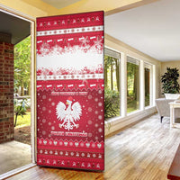 Poland Christmas Door Cover Pierogi Polish Snow - Wonder Print Shop