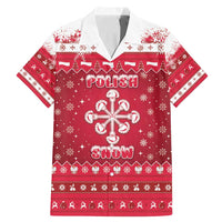 Poland Christmas Family Matching Mermaid Dress and Hawaiian Shirt Pierogi Polish Snow - Wonder Print Shop