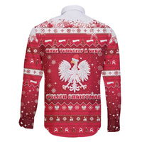 Poland Christmas Family Matching Off The Shoulder Long Sleeve Dress and Hawaiian Shirt Pierogi Polish Snow - Wonder Print Shop