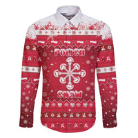 Poland Christmas Family Matching Short Sleeve Bodycon Dress and Hawaiian Shirt Pierogi Polish Snow - Wonder Print Shop