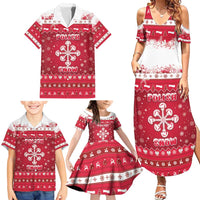 Poland Christmas Family Matching Summer Maxi Dress and Hawaiian Shirt Pierogi Polish Snow - Wonder Print Shop