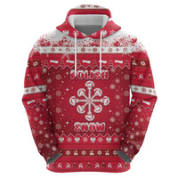 Poland Christmas Hoodie Pierogi Polish Snow - Wonder Print Shop