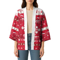 Poland Christmas Kimono Pierogi Polish Snow - Wonder Print Shop