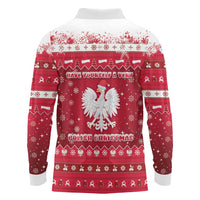 Poland Christmas Long Sleeve Polo Shirt Pierogi Polish Snow - Wonder Print Shop