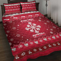 Poland Christmas Quilt Bed Set Pierogi Polish Snow - Wonder Print Shop
