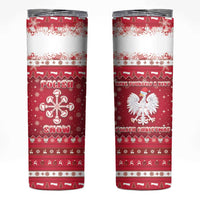 Poland Christmas Skinny Tumbler Pierogi Polish Snow - Wonder Print Shop